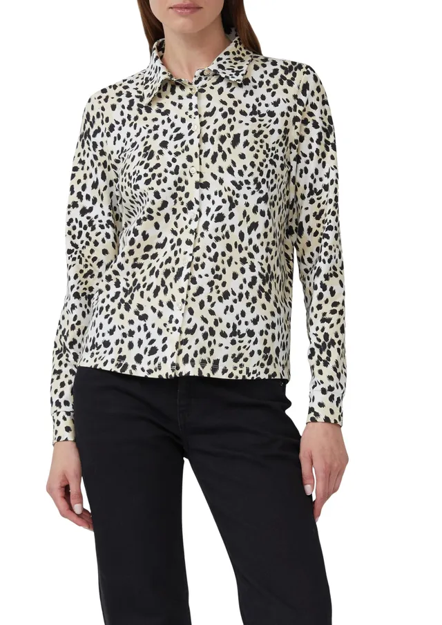 s.Oliver Jerseybluse Blusenshirt Gr. 38 Allover-Print