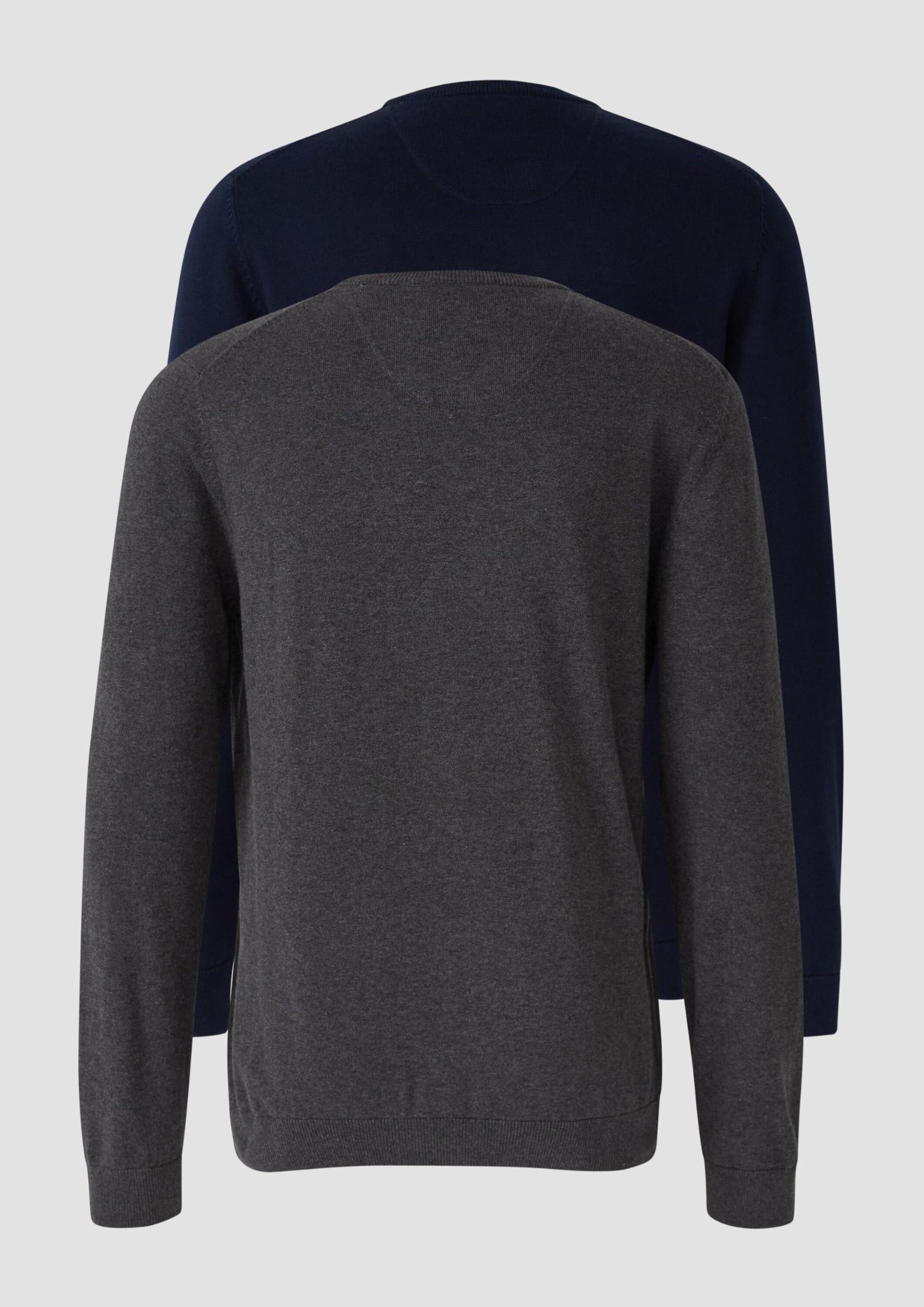 s.Oliver RED LABEL 2er-Pack Strickpullover L navy Baumwolle