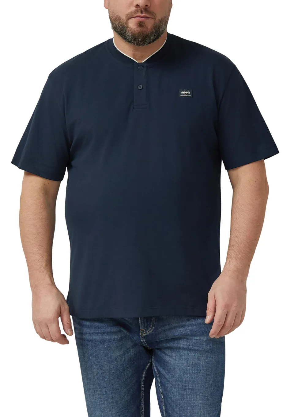 s.Oliver Polo-Shirt Pikée elastisch Navy XXL