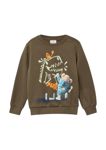 s.Oliver RED LABEL Sweatshirt Fotoprint navy kuschelig