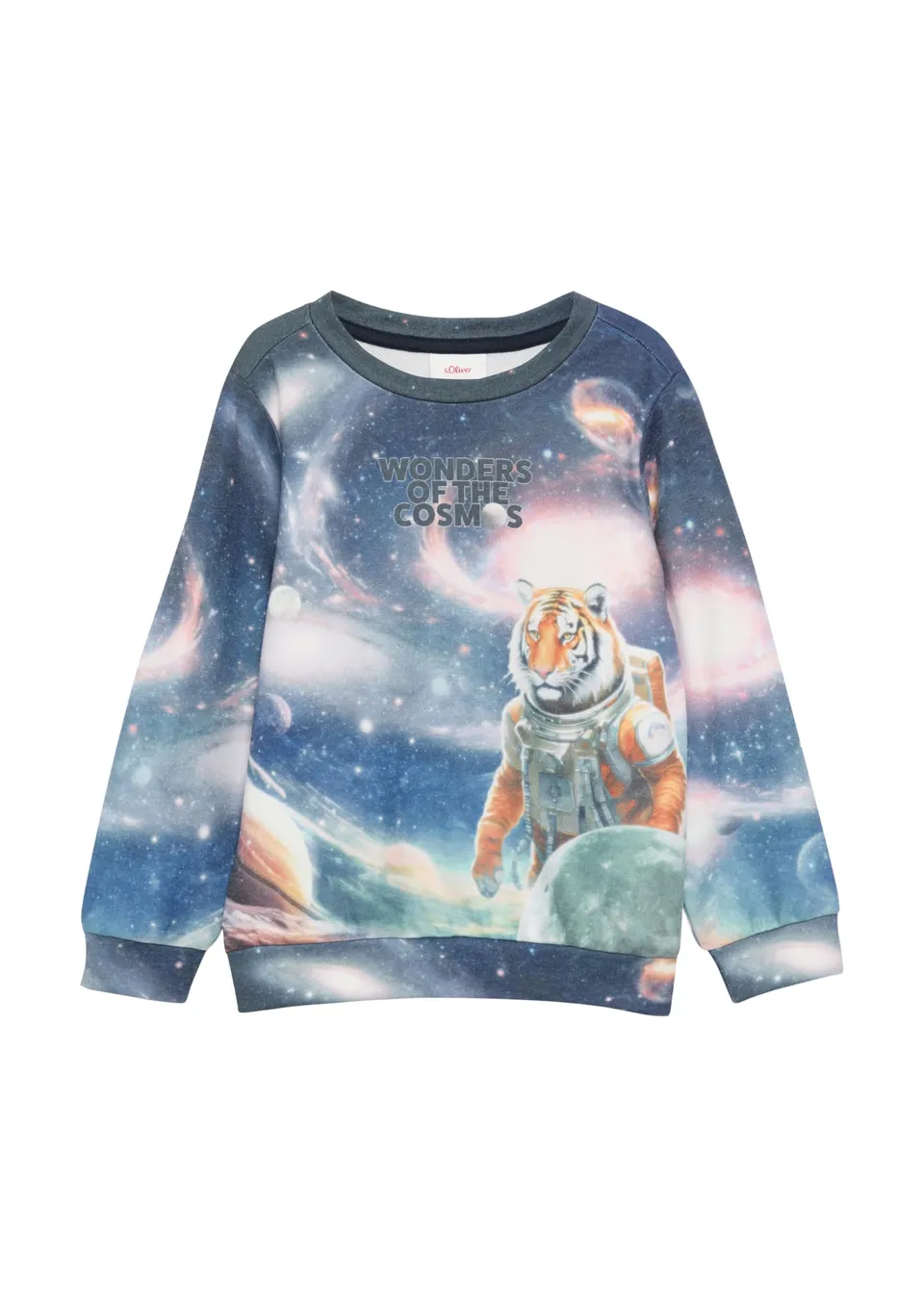 s.Oliver Red Label Sweatshirt Allover Beige 104-110 Kinder
