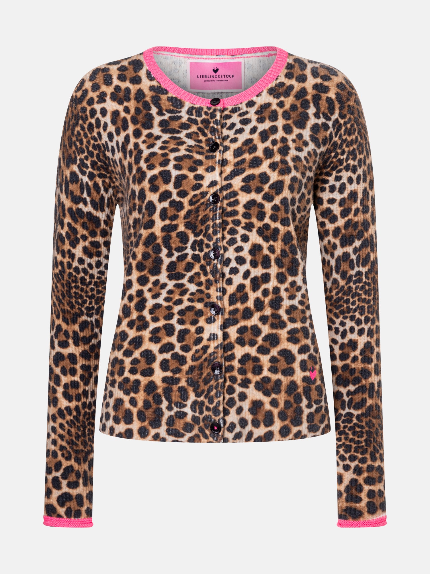 Lieblingsstück AlbaL Strickjacke Wolle brownie Leo