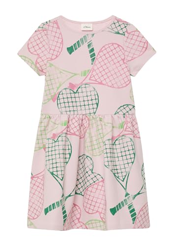 s.Oliver Junior Sweat-Kleid All-Over-Print Gr.116 kurz