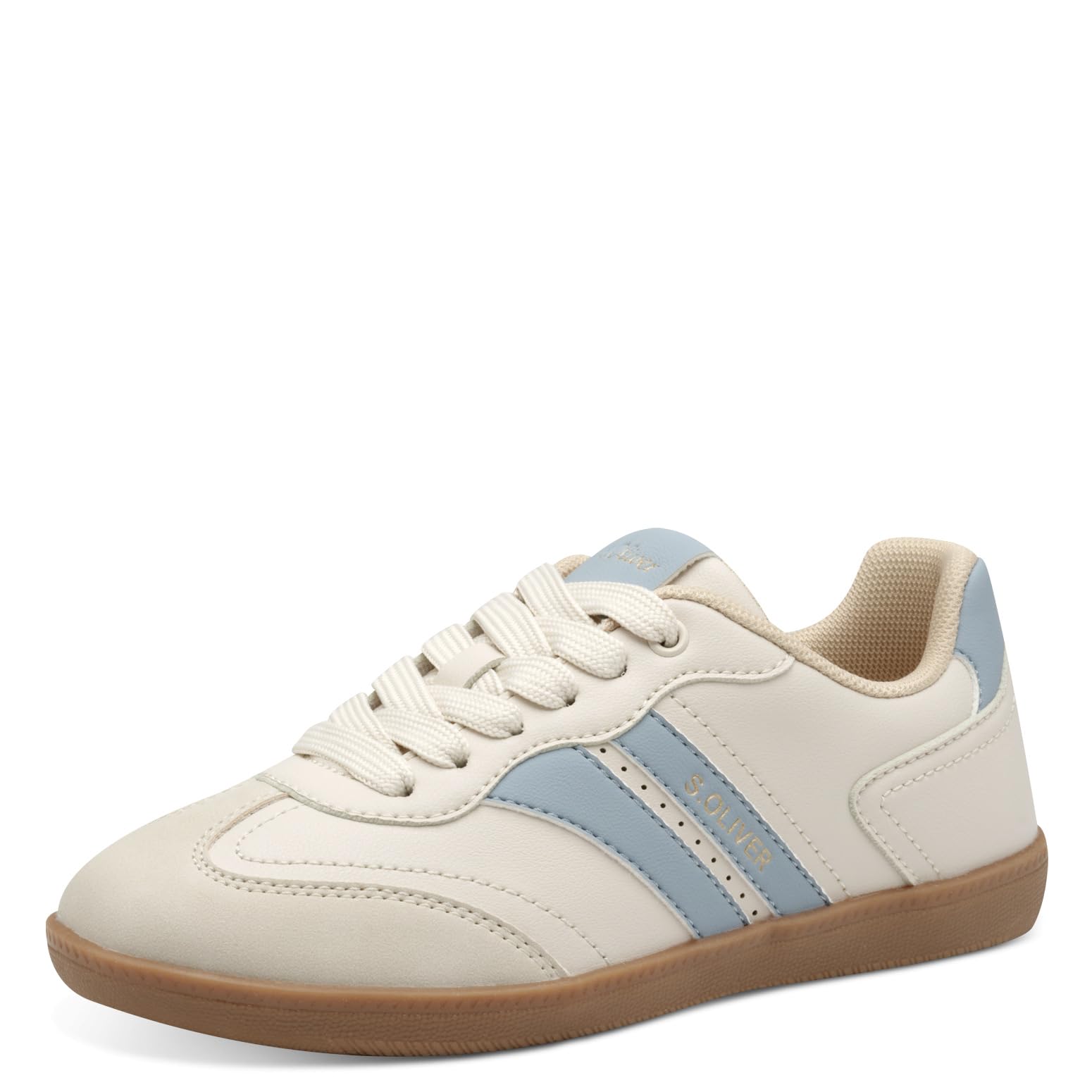 s.Oliver Mädchen Sneaker flach Black Comb Schnürer
