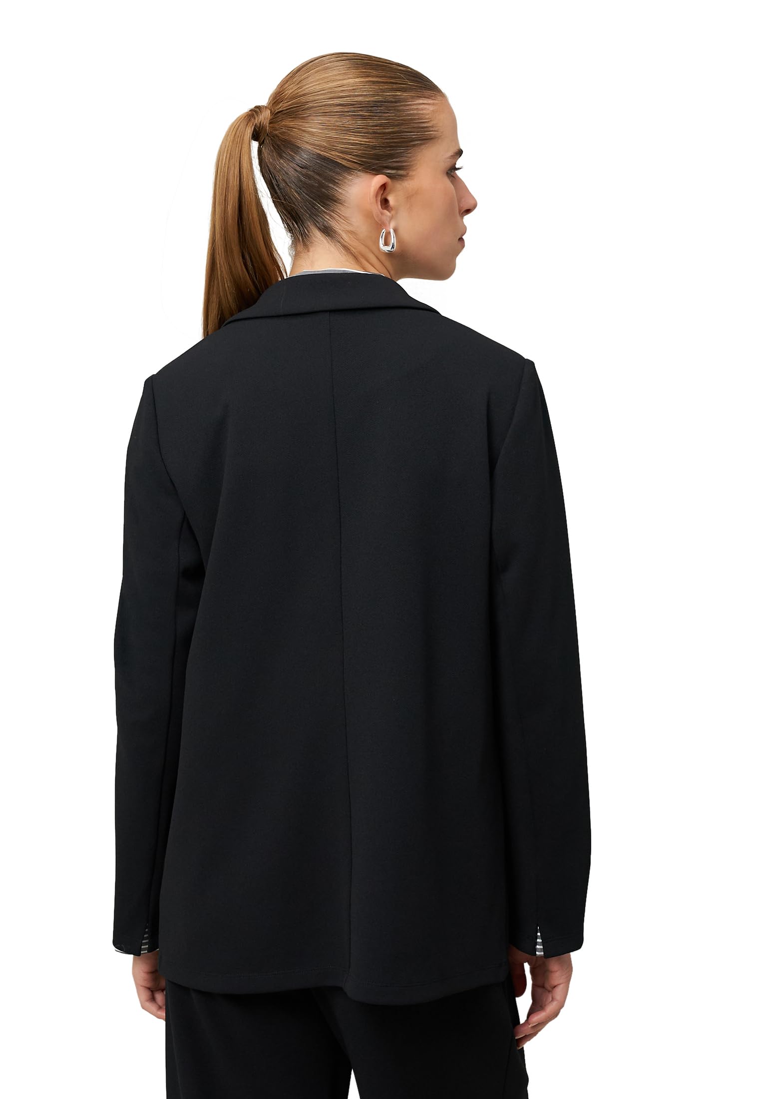 zero Longblazer offener Style Blazer Black Beauty Gr.40