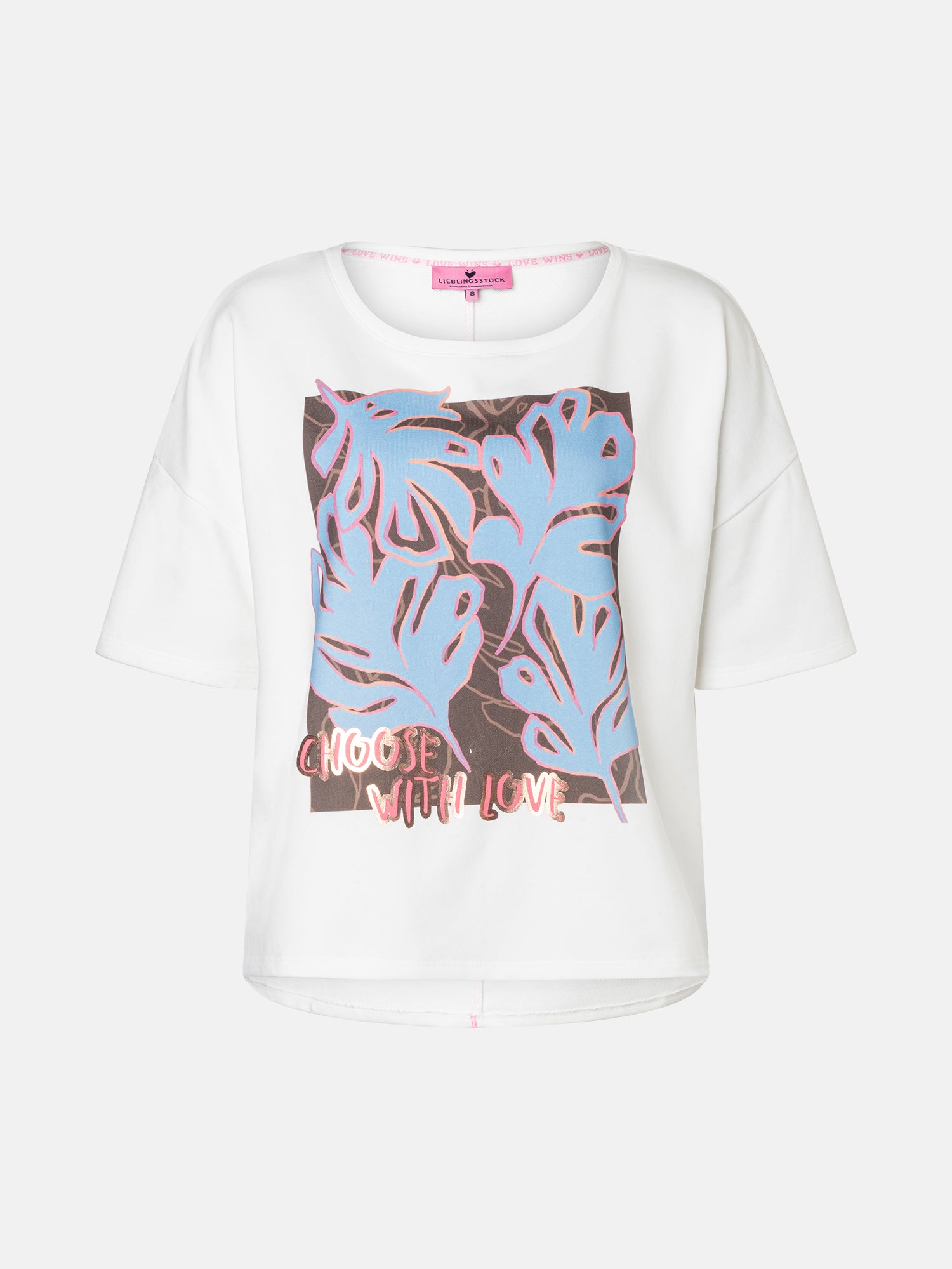 Lieblingsstück ElvaL T-Shirt offwhite Baumwollmix Print