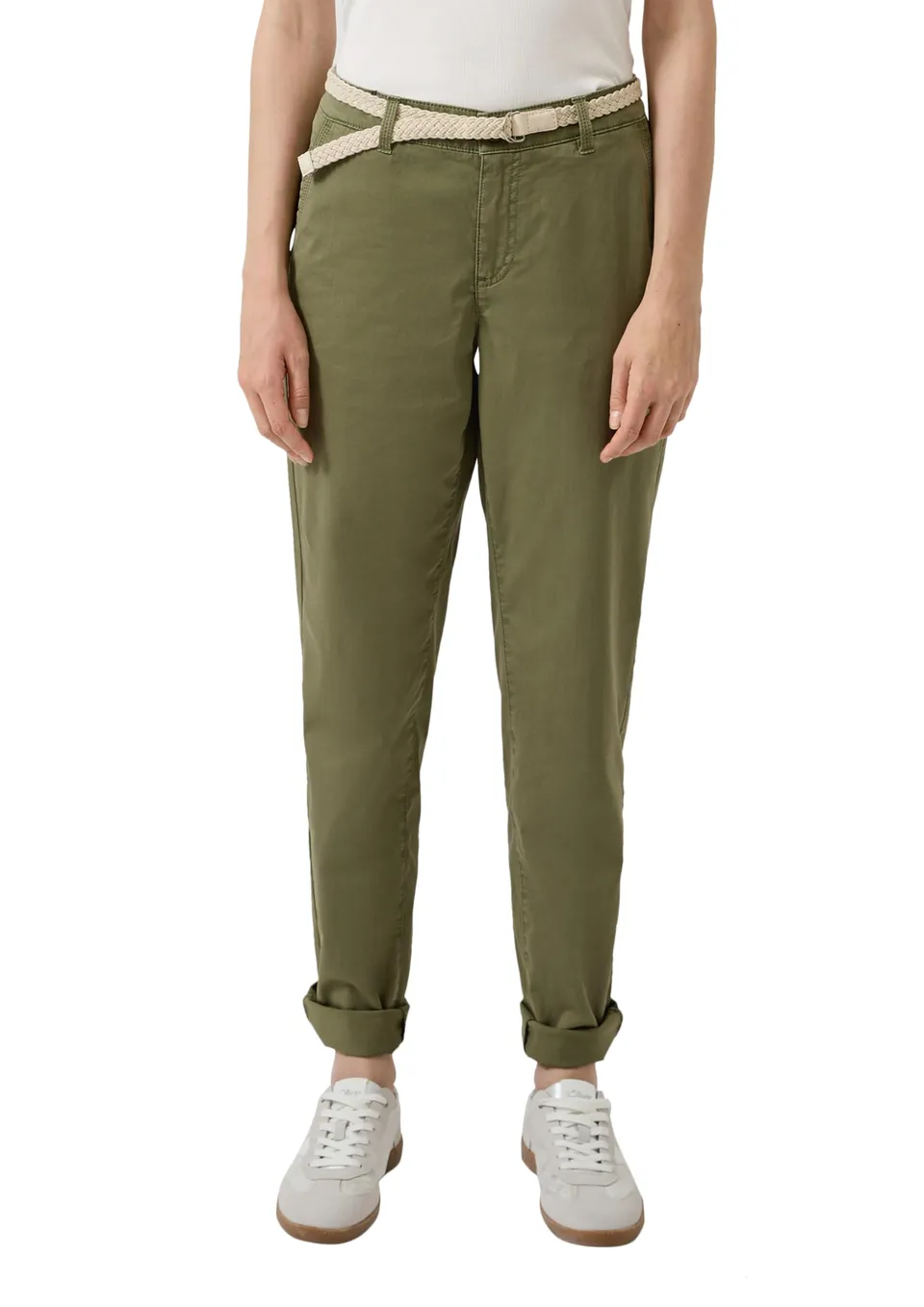 s.Oliver Junior Chino Hose beige Gr.34 mit Gürtel