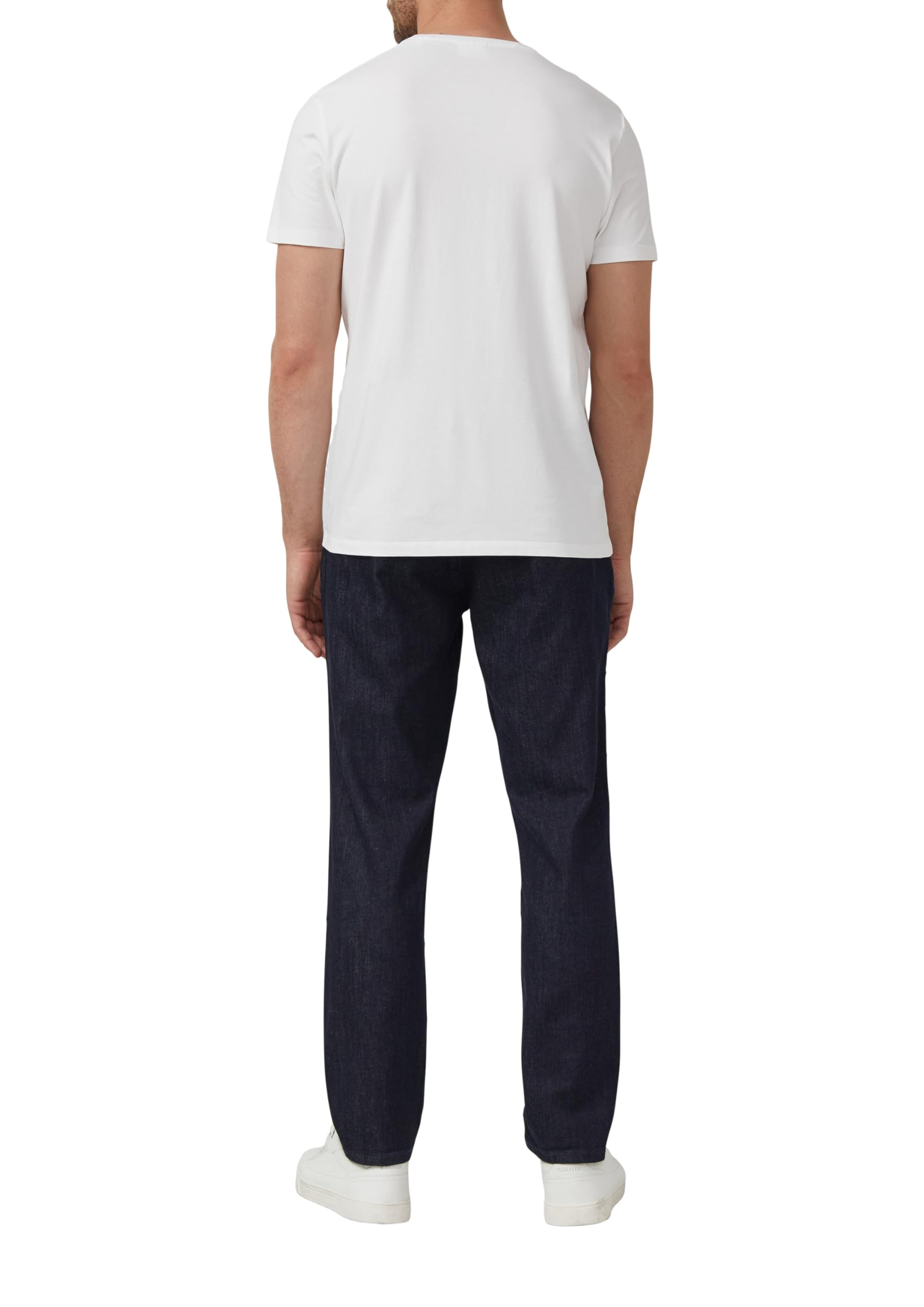 s.Oliver RED LABEL T-Shirt Herren Weiß L Stretch