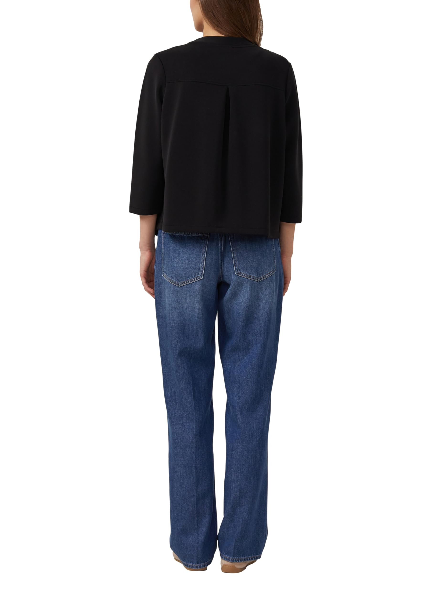 s.Oliver Red Label Scuba-Jacke Schwarz 3/4 Arm