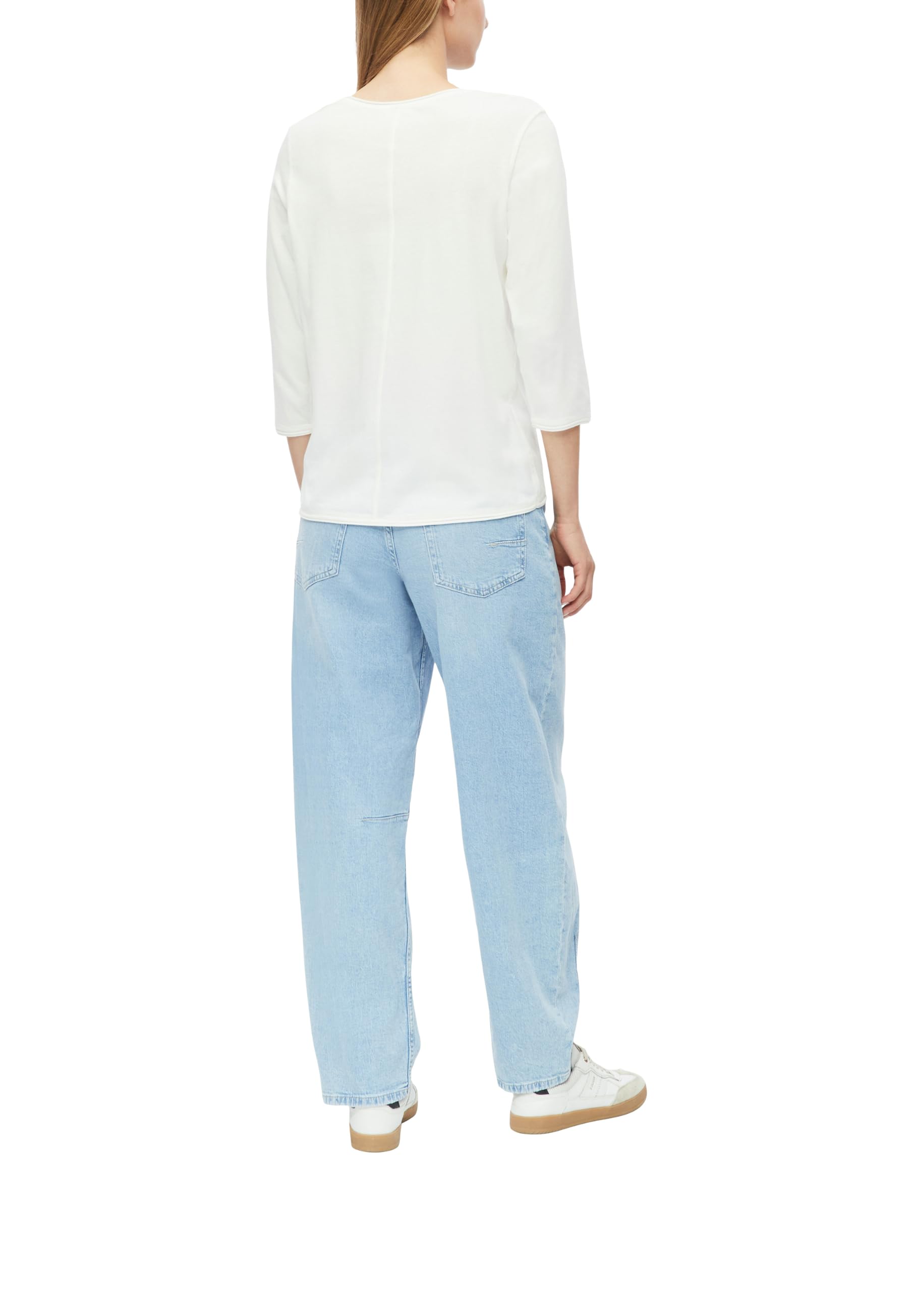 s.Oliver T-Shirt Relaxed Fit 3/4-Arm Schwarz