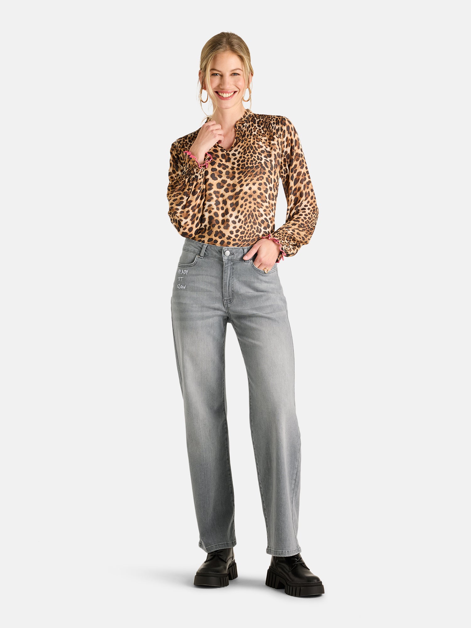 Lieblingsstück Jeanshose stone mit Elasthan Stretch
