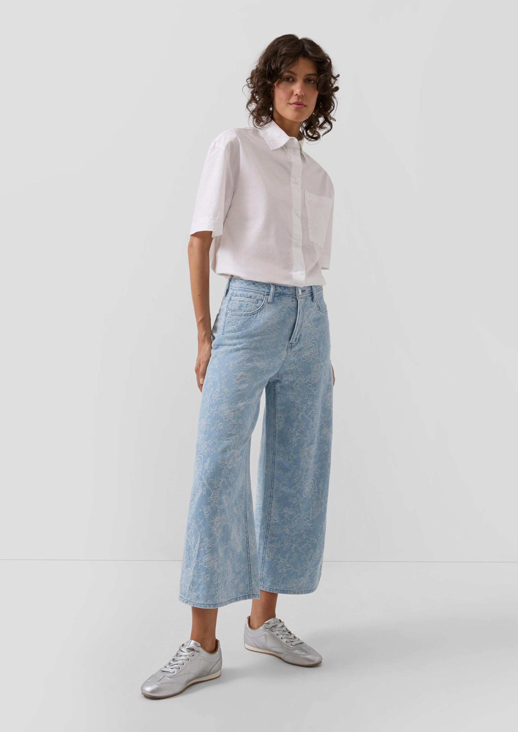 s.Oliver Red Label Culotte-Jeans Suri Gr.40 floral