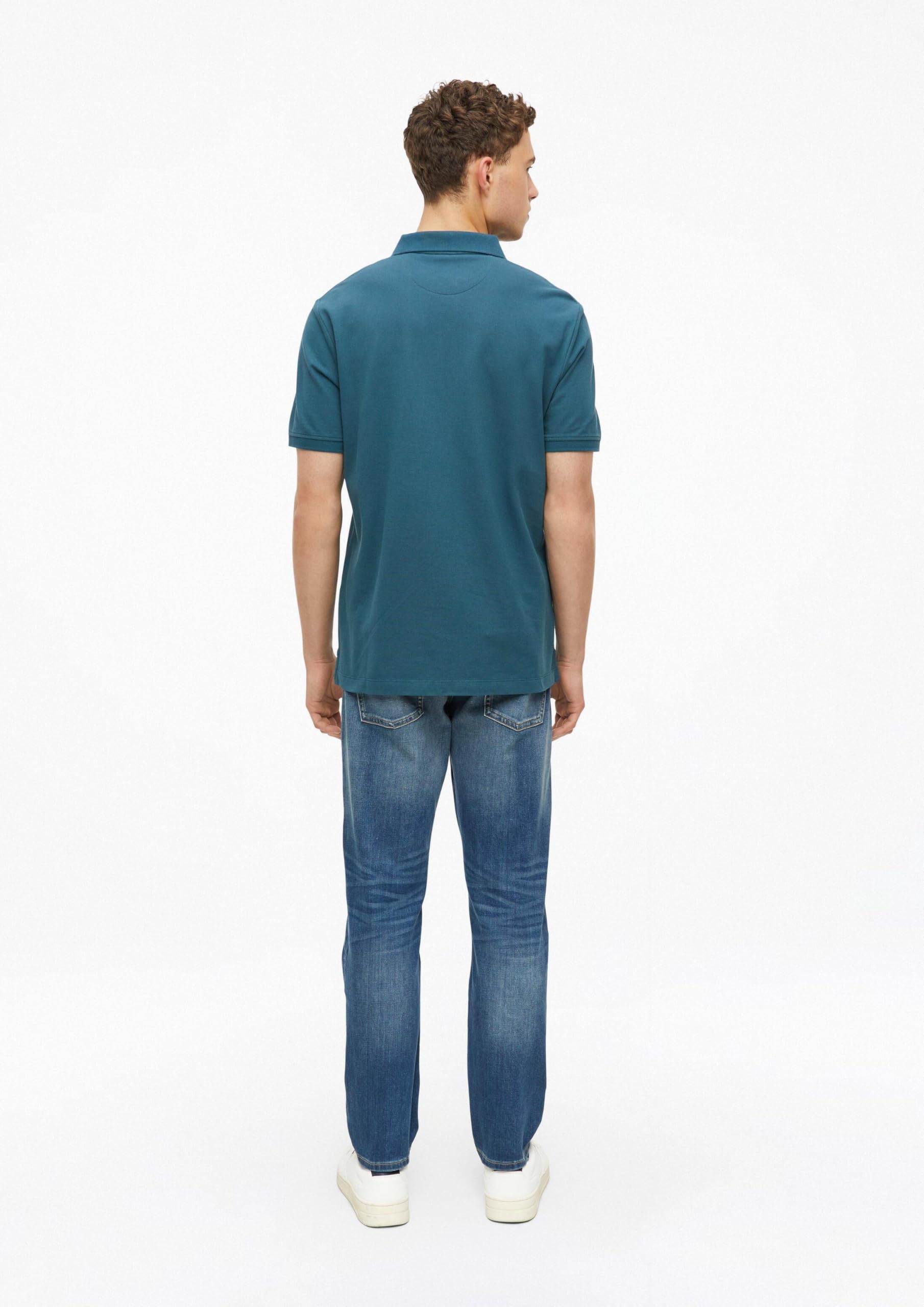 s.Oliver Junior Poloshirt Baumwollpiqué Blau