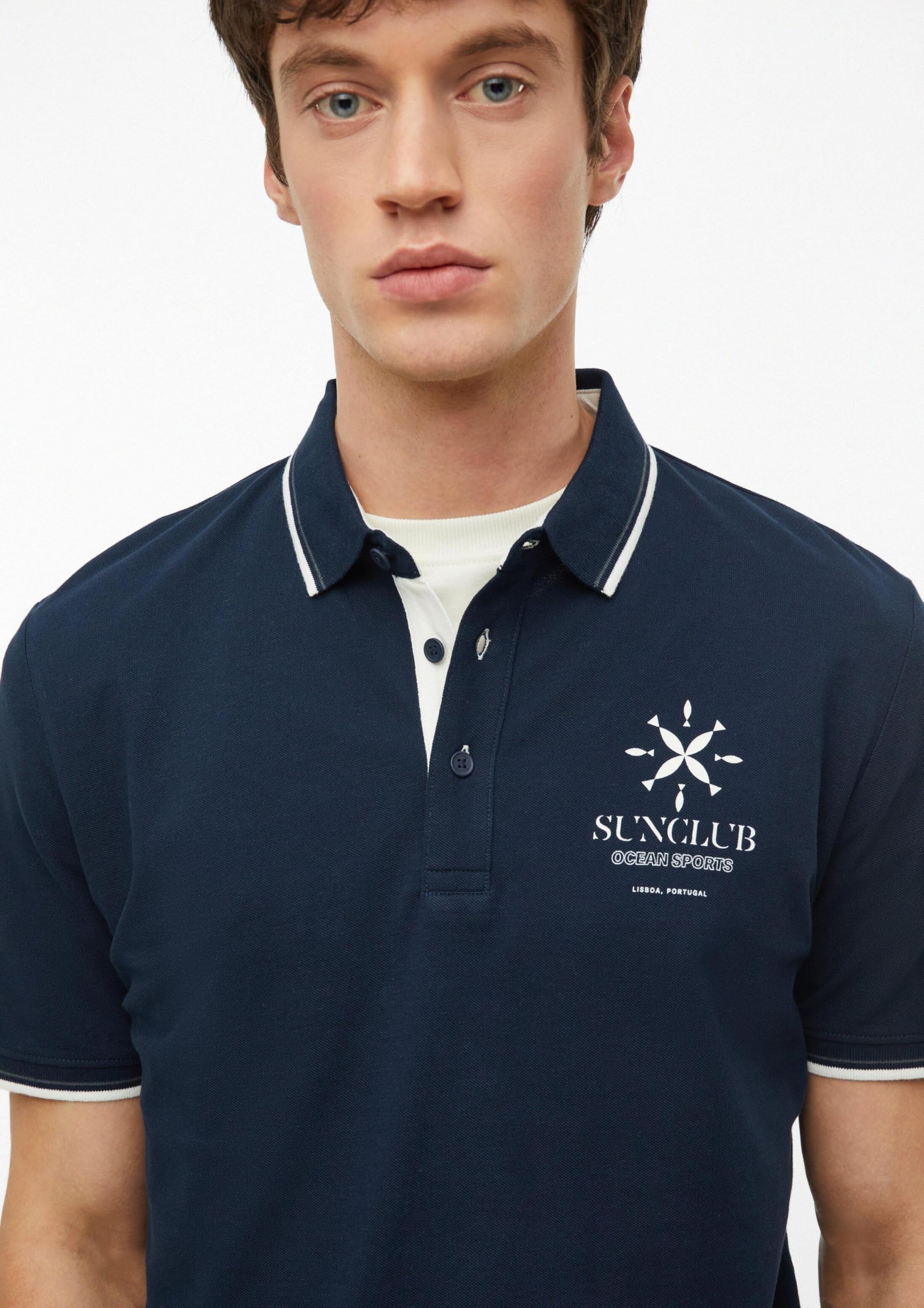 s.Oliver Junior Polo-Shirt Herren Piqué Frontprint
