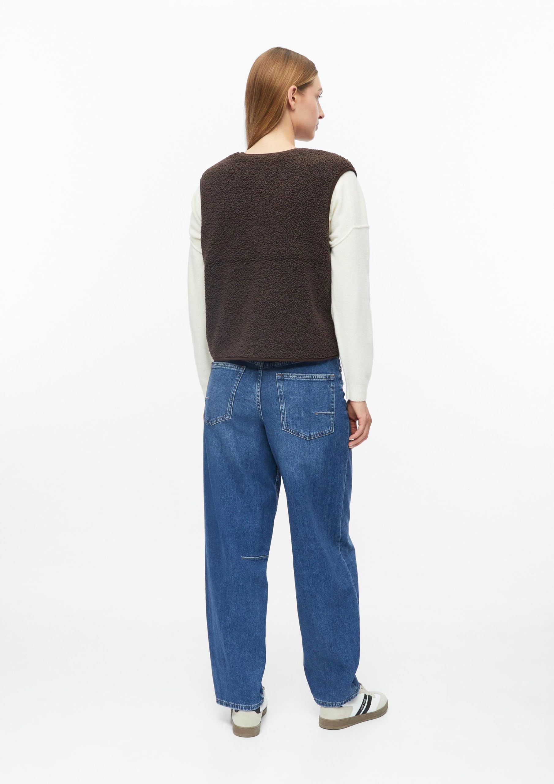s.Oliver RED LABEL Teddy-Weste Relaxed Fit flauschig