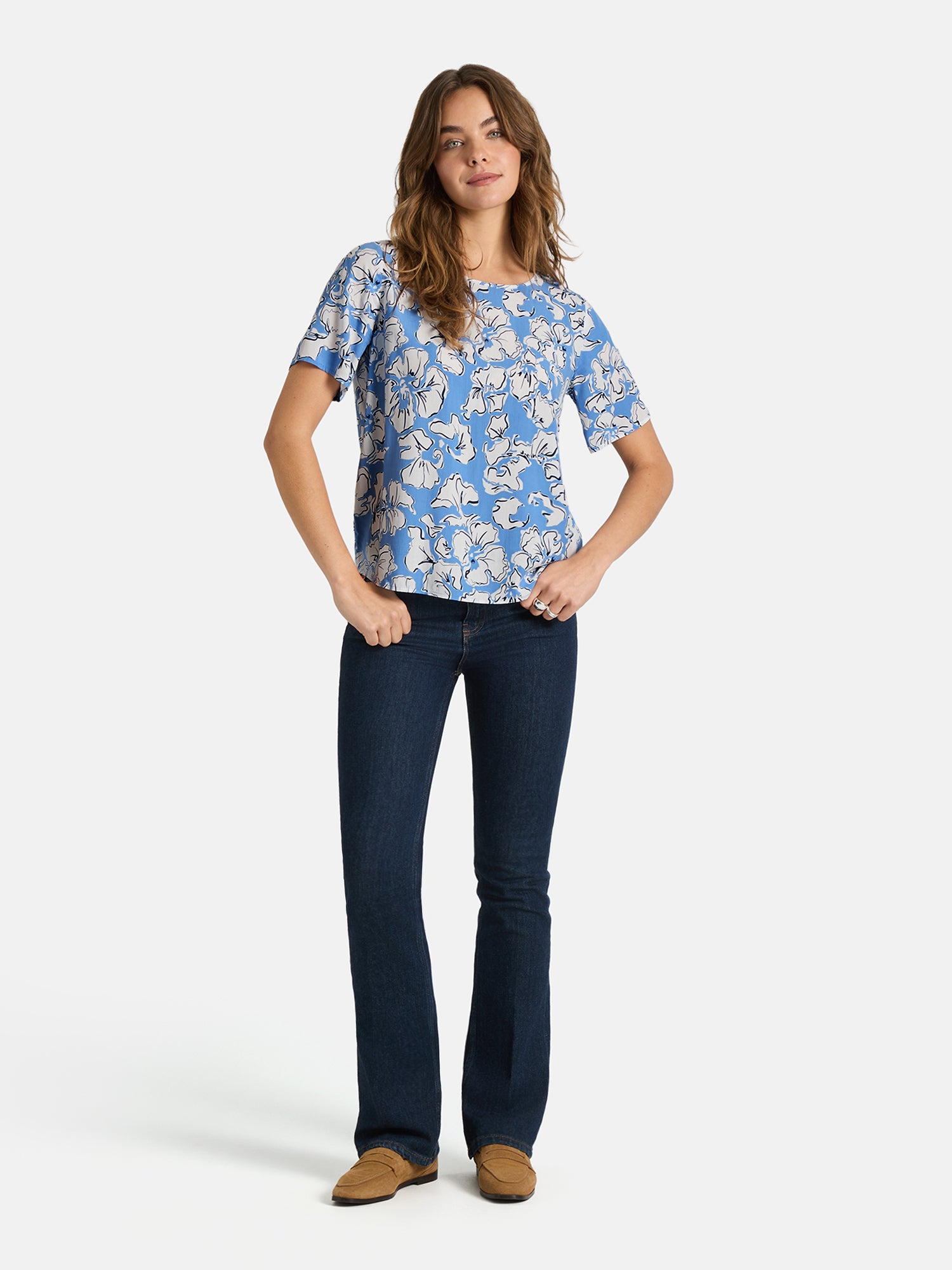 Lieblingsstück ReneeL Bluse Viskose air blue Print