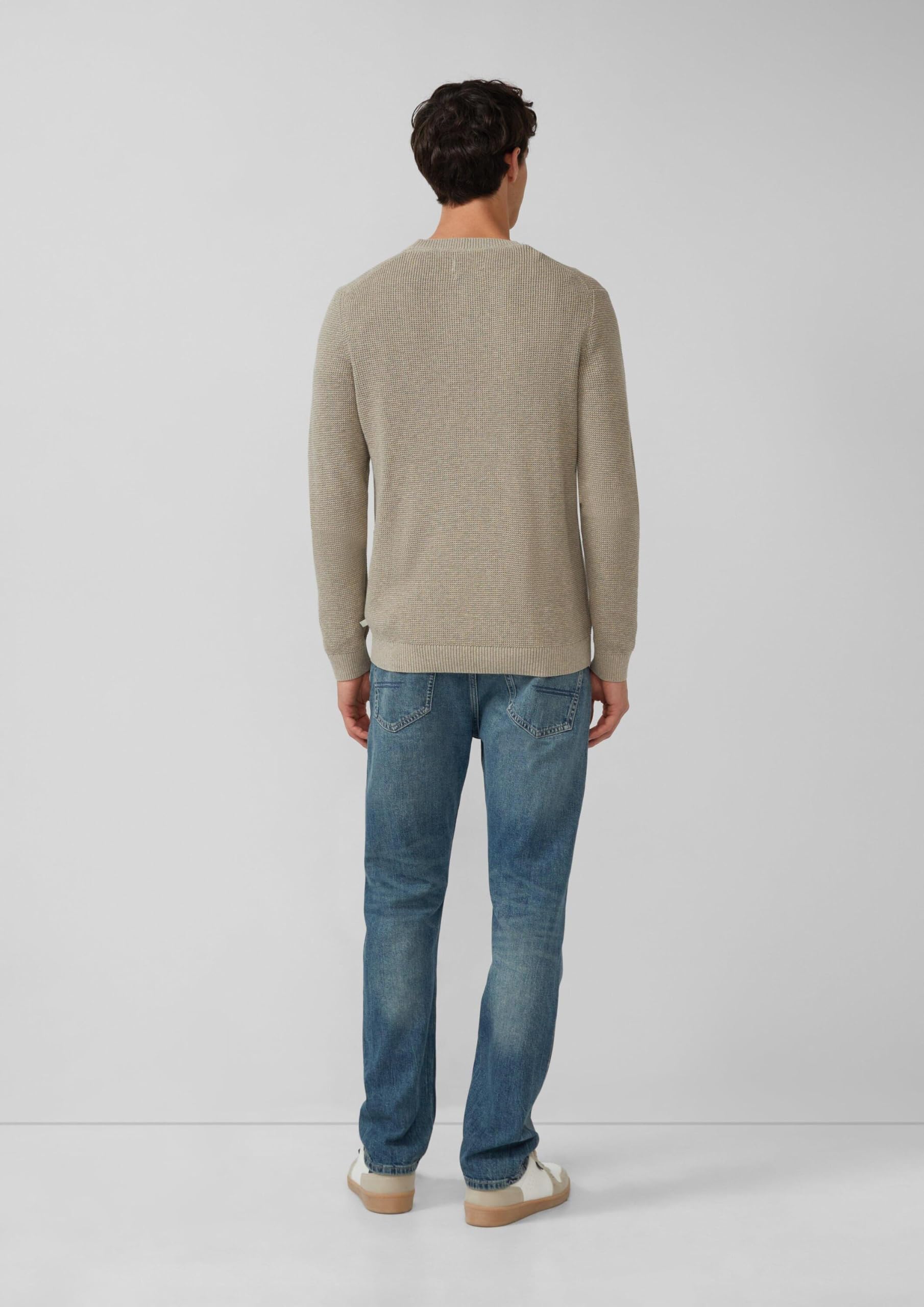 s.Oliver RED LABEL Strickpullover Crew-Neck Strukturmuster