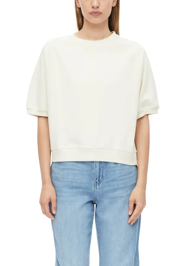 s.Oliver RED LABEL Sweatshirt Kurzarm Baumwolle