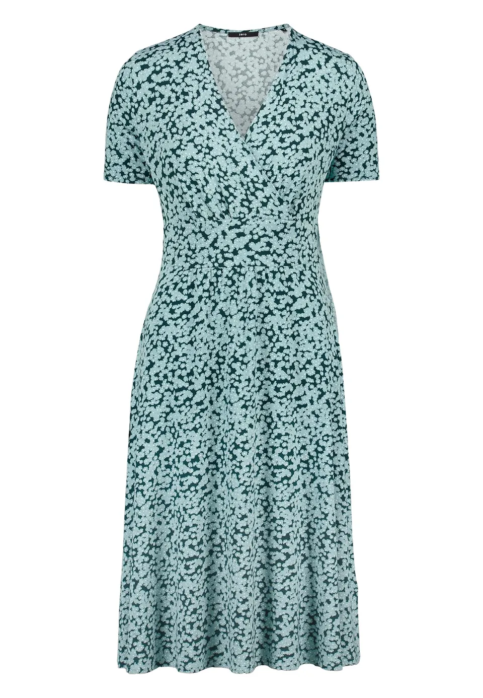 zero Jerseykleid Print Midi-Kleid Größe 40 V-Ausschnitt