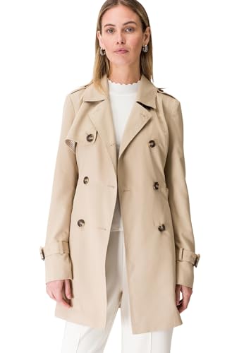 zero Trenchcoat zweireihig Mantel Travertine 40
