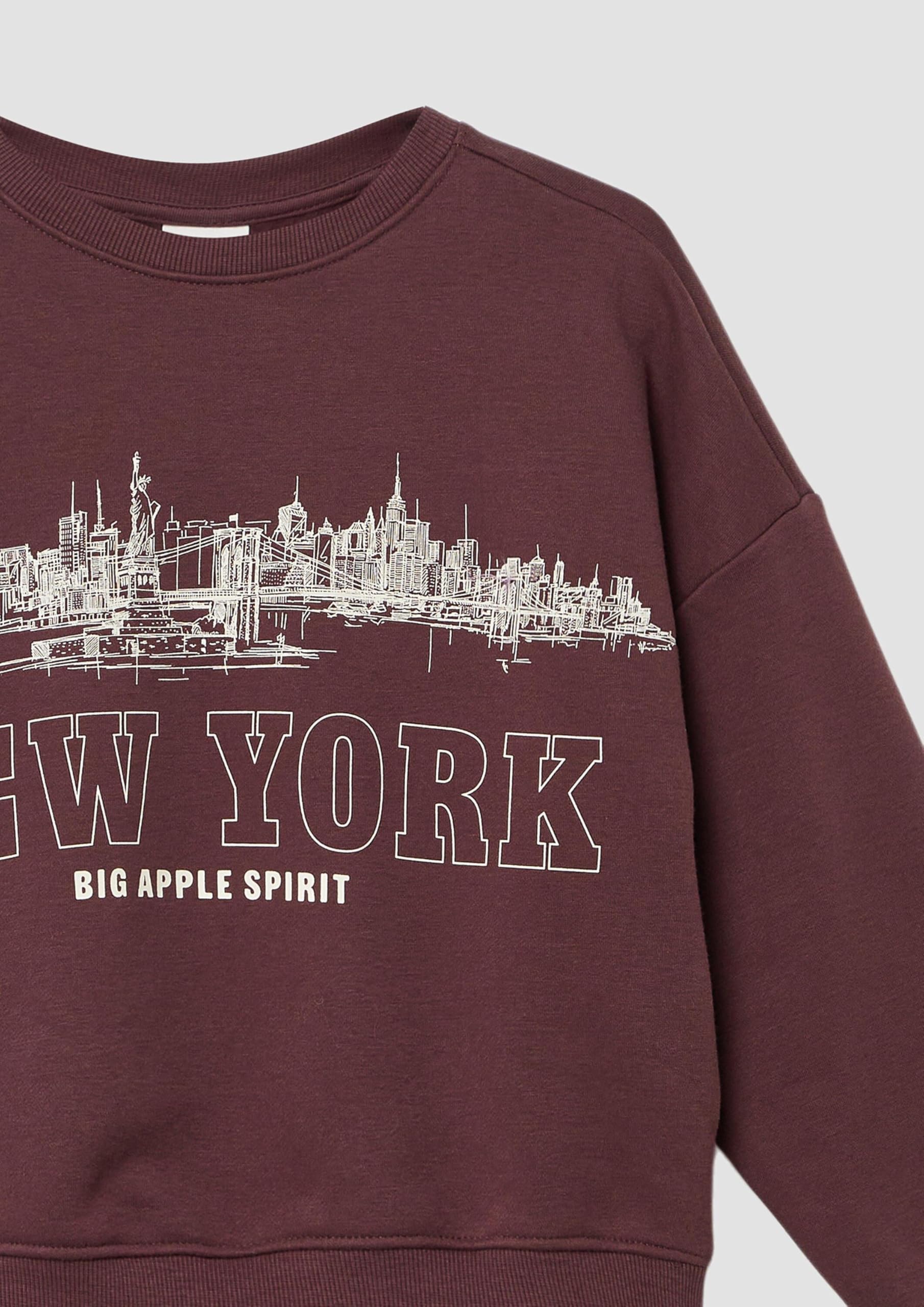 s.Oliver RED LABEL Oversize Frontprint Sweatshirt 146-152 lilac