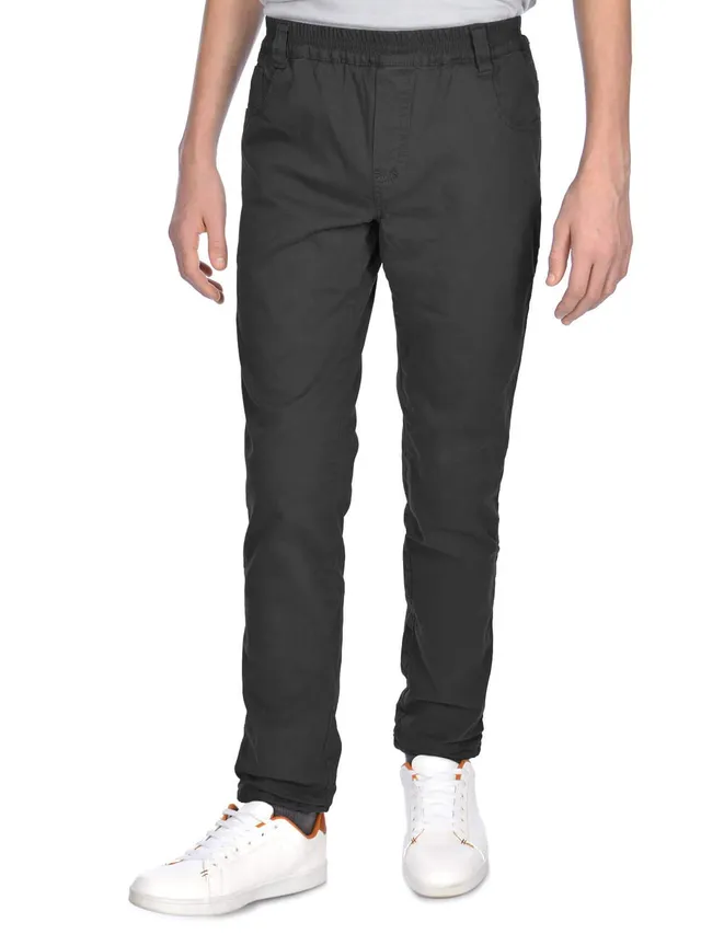 BEZLIT 22910 Jungen Chino Thermohose gefüttert Grau-Schwarz