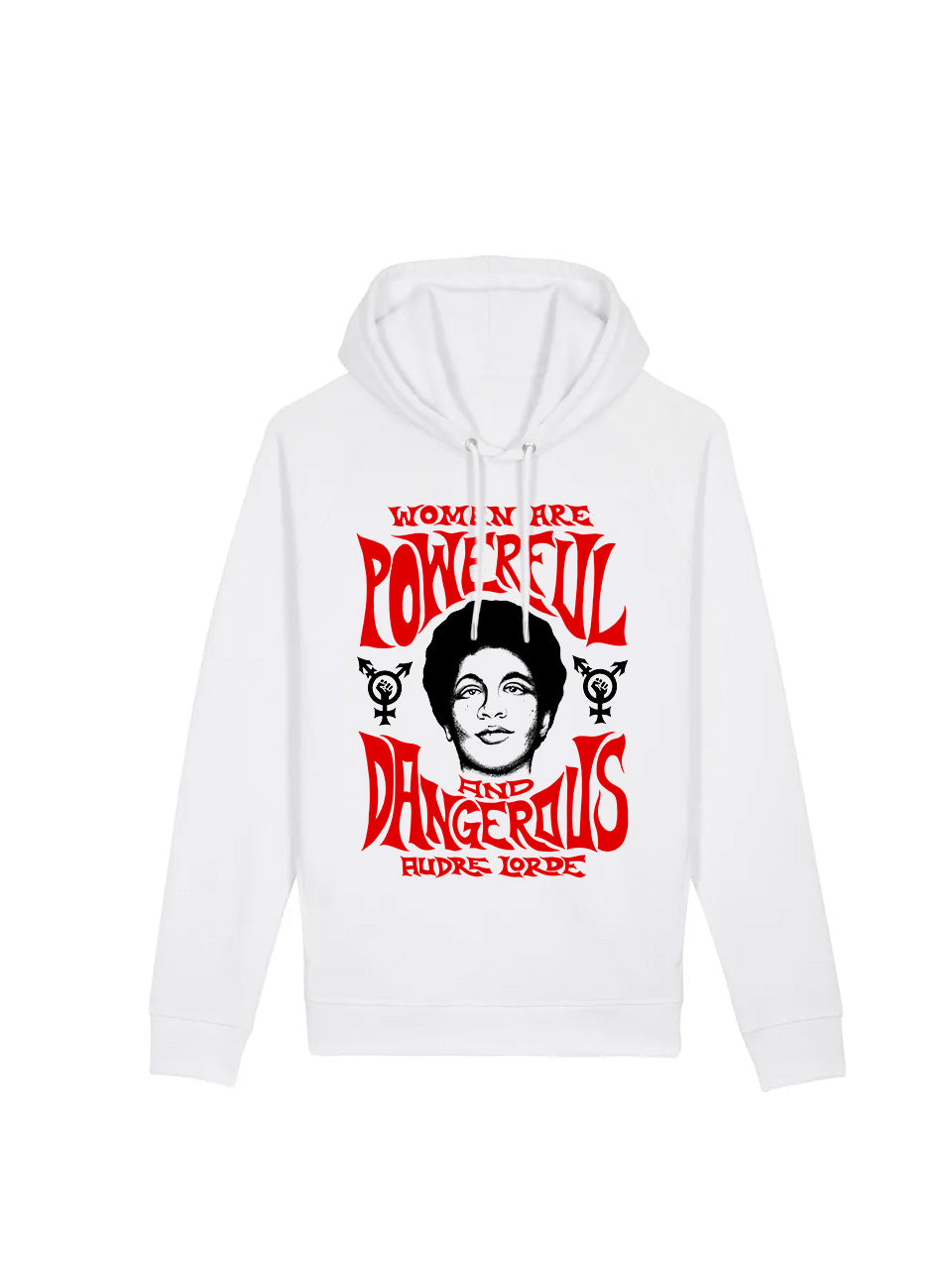 dna merch Powerful And Dangerous Audre Lorde Damen Hoodie Gelb