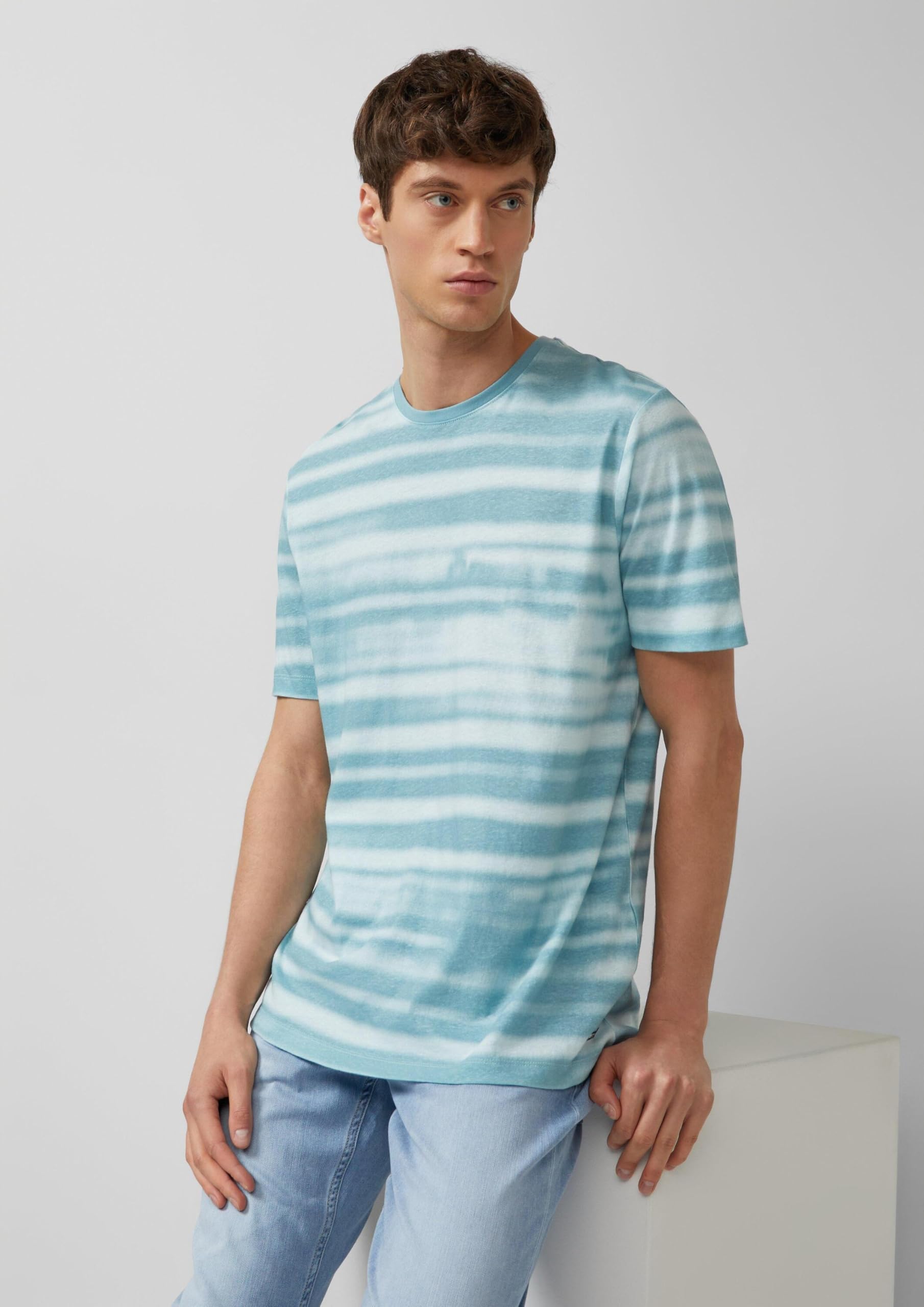 s.Oliver Junior T-Shirt Leinenmix All-Over-Print XXL