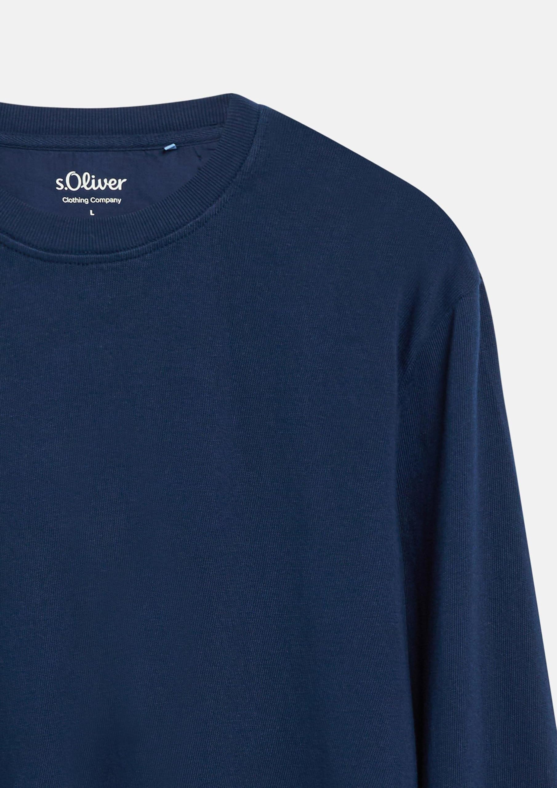 s.Oliver Junior Langarmshirt Garment Dye navy
