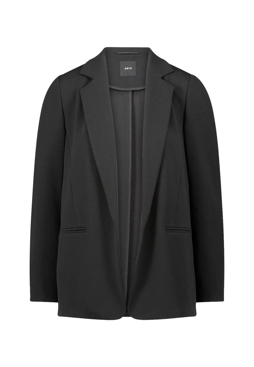 zero Longblazer offener Style Blazer Black Beauty Gr.40