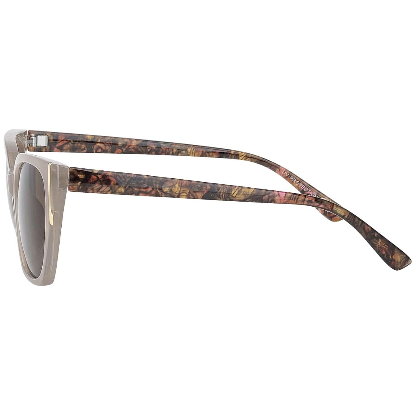 BEZLIT Cat Eye Damen Sonnenbrille Taupe UV400 groß