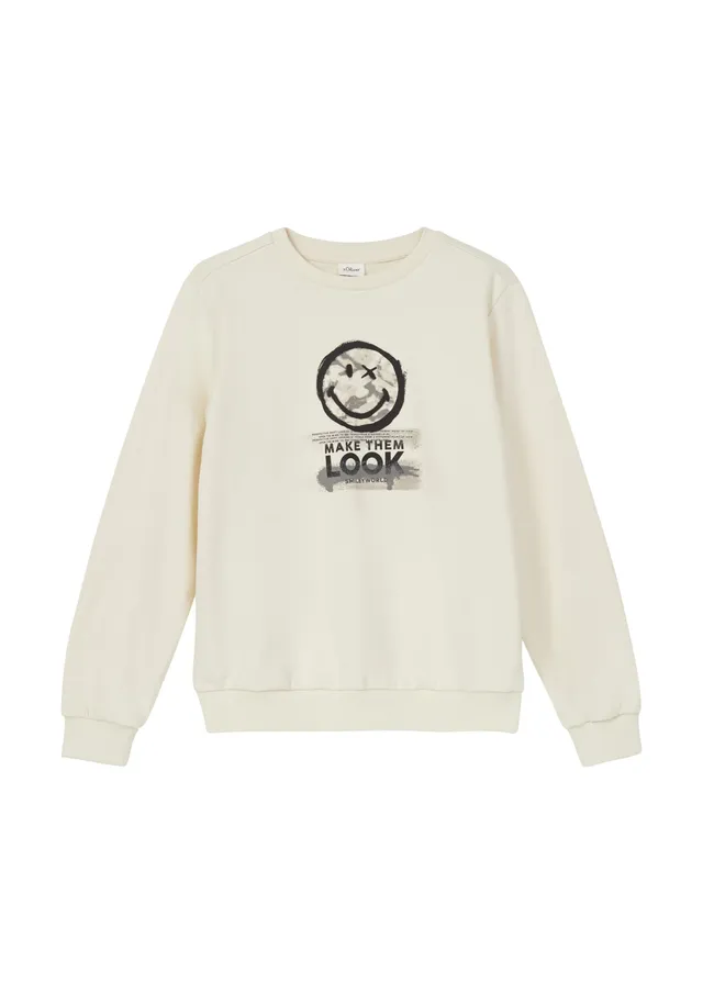 s.Oliver 2169222 Sweatshirt Grey Black Baumwolle
