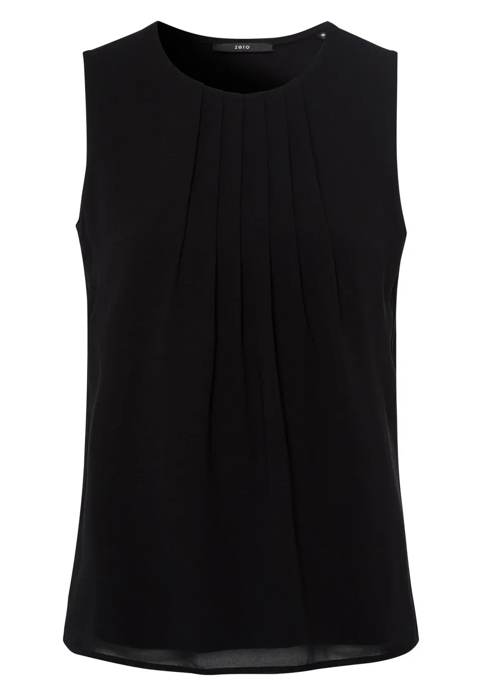 zero Blusentop mit Falten Damen 34 Black Beauty