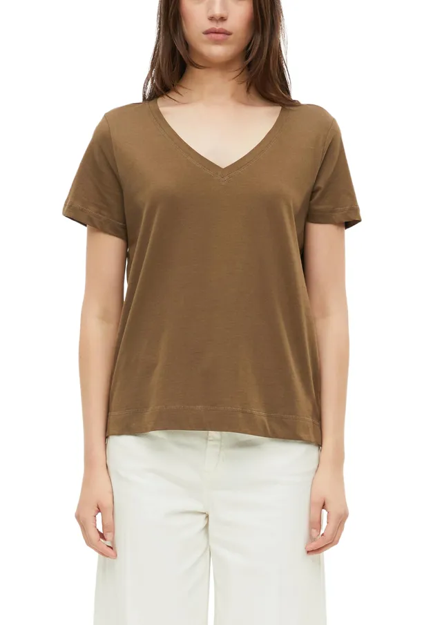 s.Oliver Red Label T-Shirt 44 beige aus Baumwolle