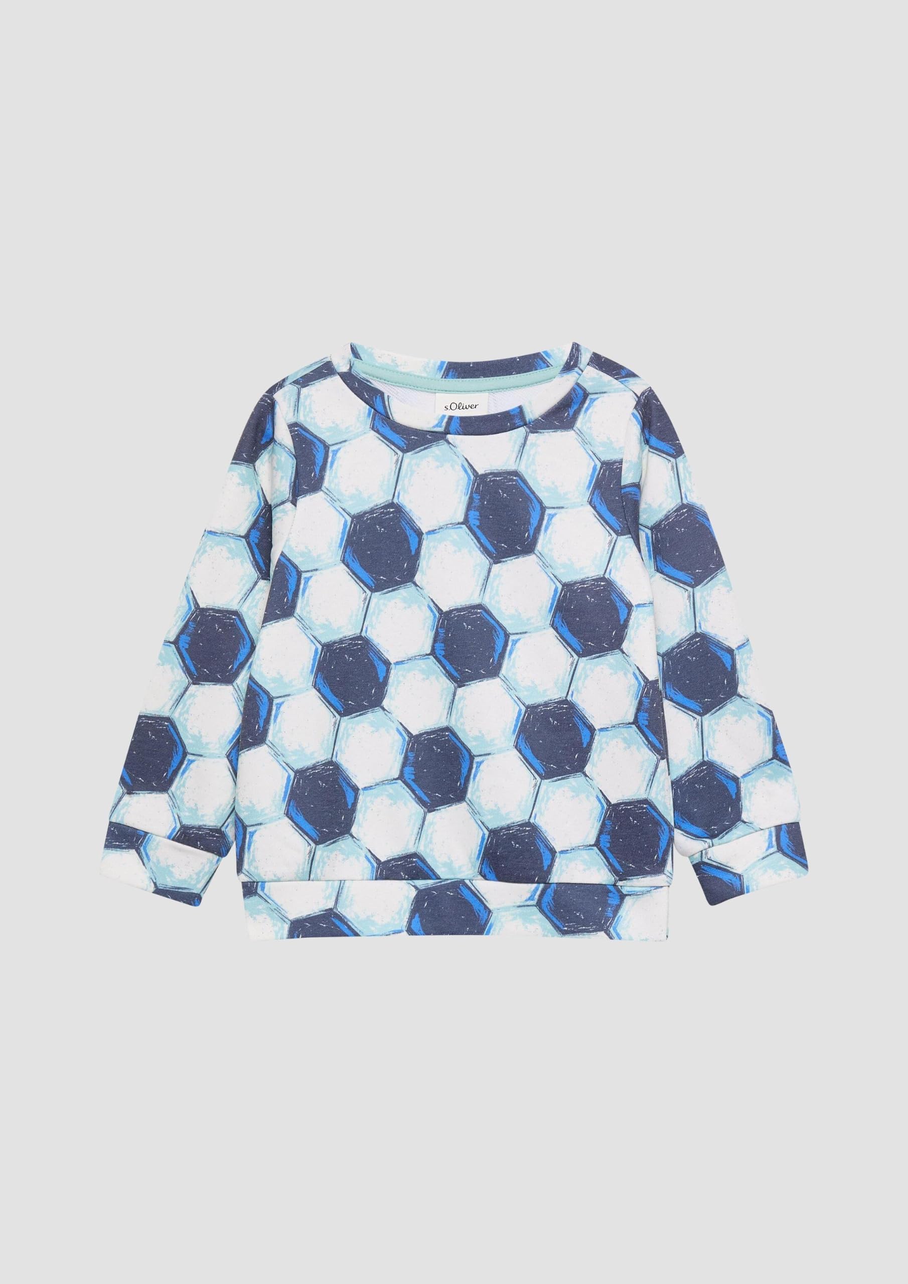 s.Oliver Junior Sweatshirt Fußball-Print 104-110