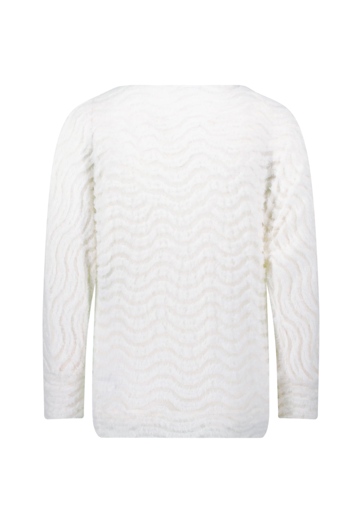 zero Sweatshirt Wellenmuster Damen Eggnog Gr. 38 lässig