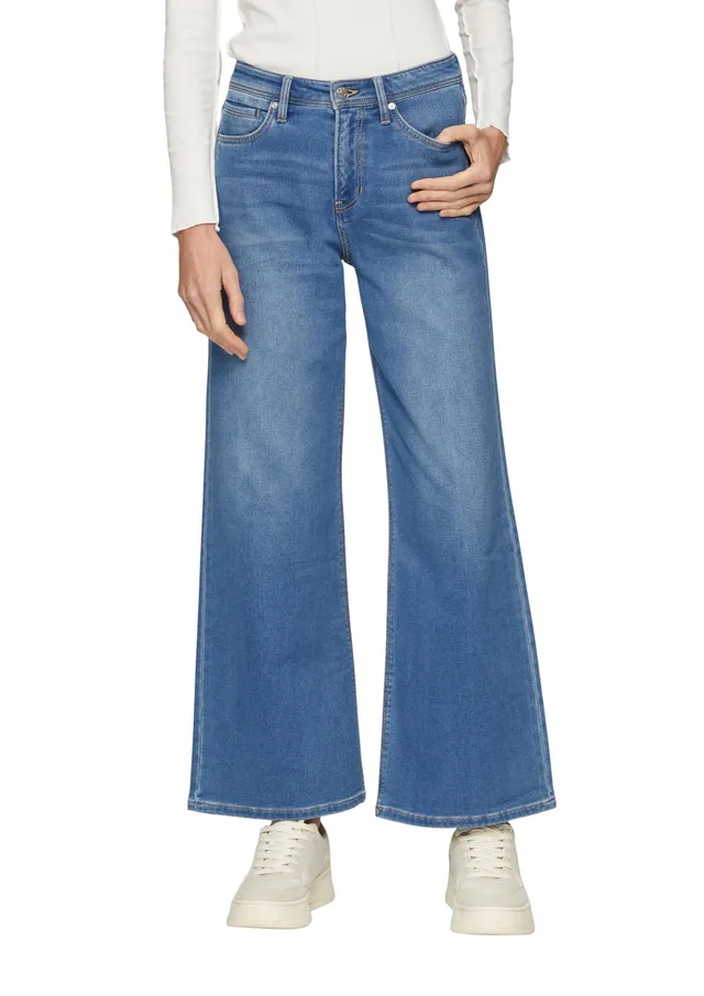 s.Oliver Suri Regular Fit Jeans Wide Leg 40W/30L Mid Rise
