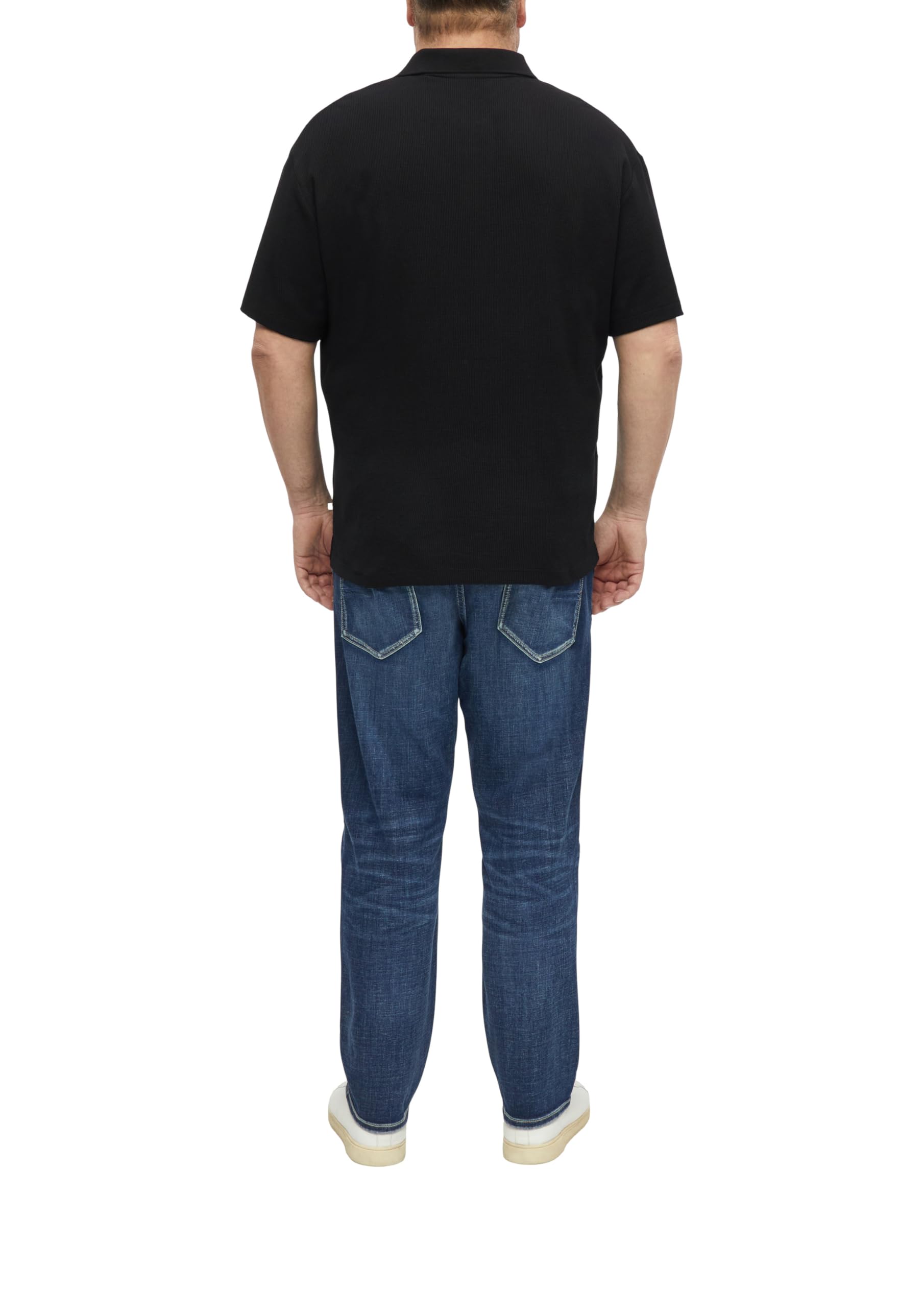 s.Oliver Junior Poloshirt Waffelpiqué schwarz 5XL
