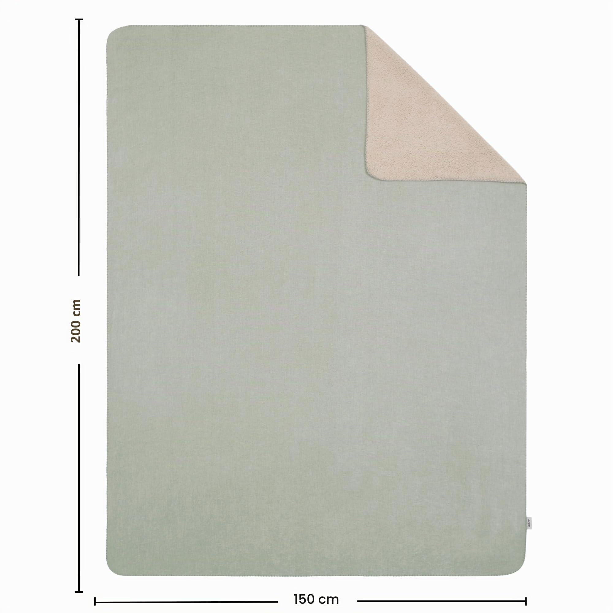 s.Oliver Lounge Decke 150x200 grün Kuscheldecke