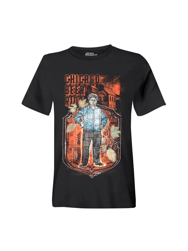 dna merch Chicago Lager Beer Riot T-Shirt Unisex