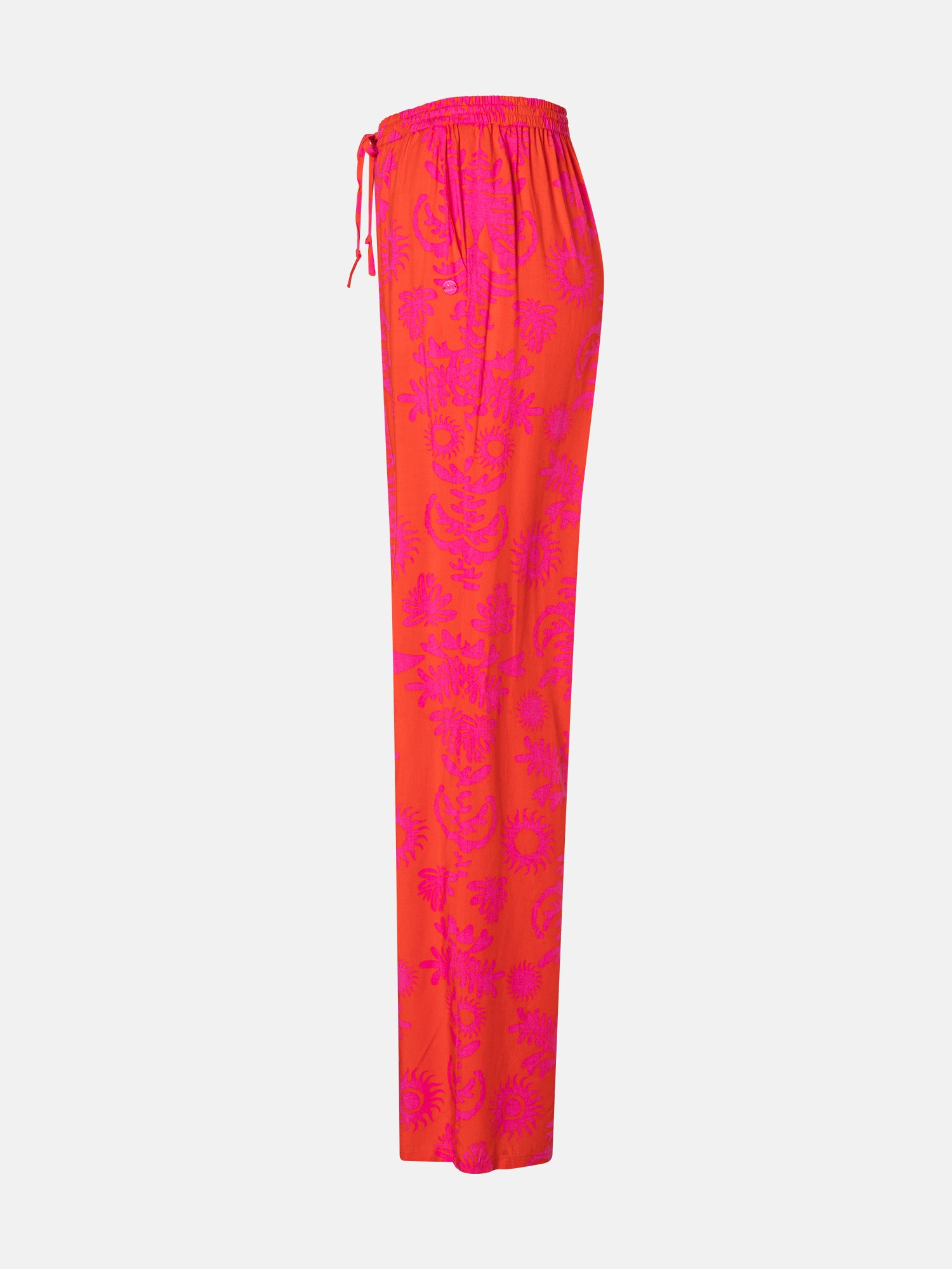 Lieblingsstück Wide Leg Hose tomato red aus Viskose