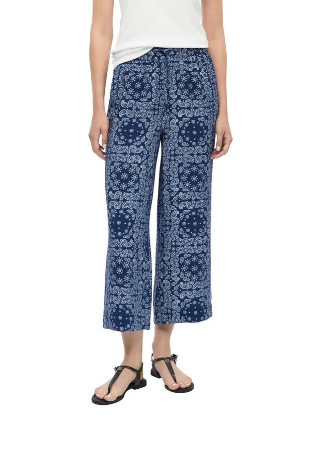 s.Oliver Red Label Culotte Gr.34 Viskose dunkelblau