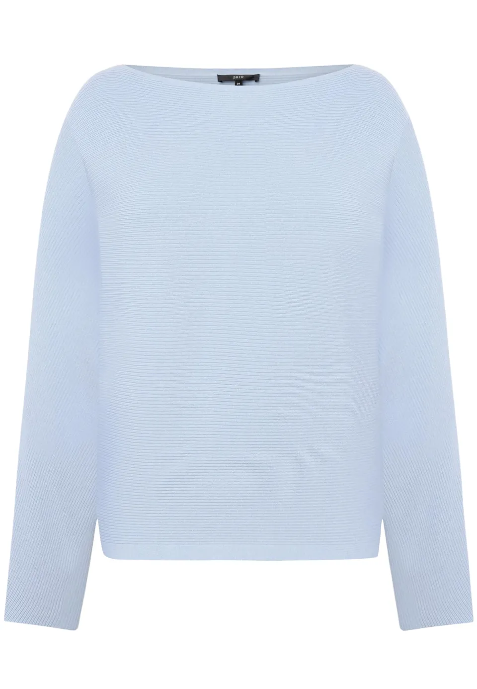 zero Strickpullover U-Boot-Ausschnitt Soft Chambray Gr.40