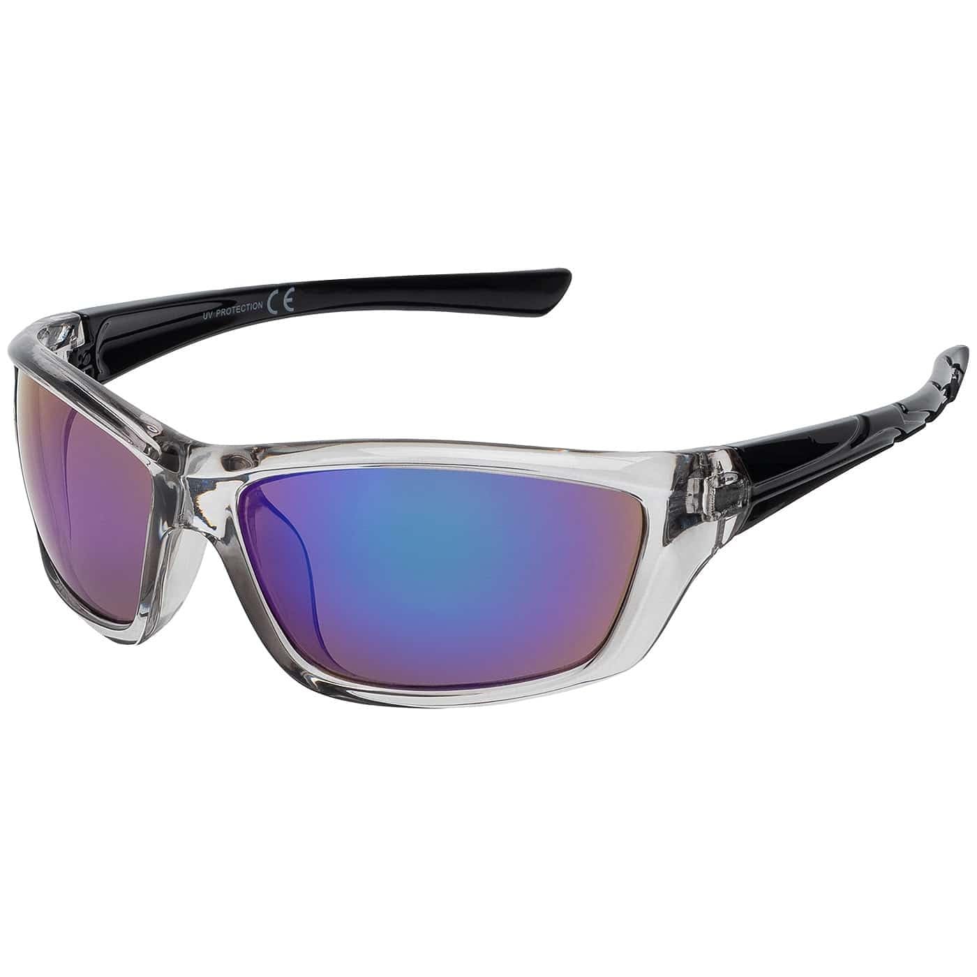 BEZLIT Sport Sonnenbrille Schwarz-silber verspiegelt