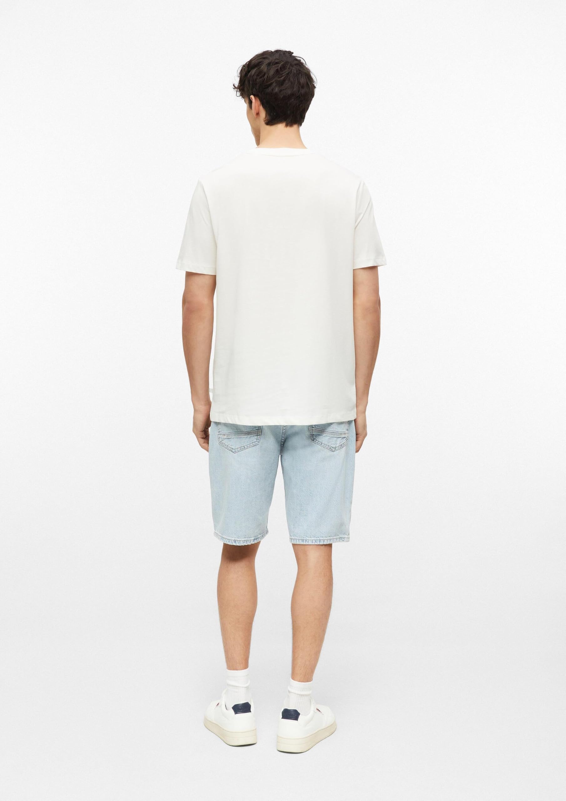 s.Oliver Herren T-Shirt Jersey Frontprint aus Baumwolle
