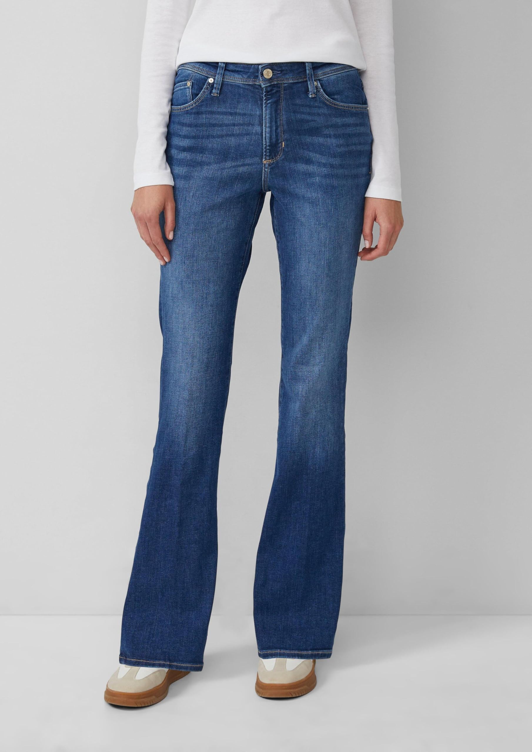 s.Oliver Beverly Mid Rise Bootcut Jeans 46W/32L blau