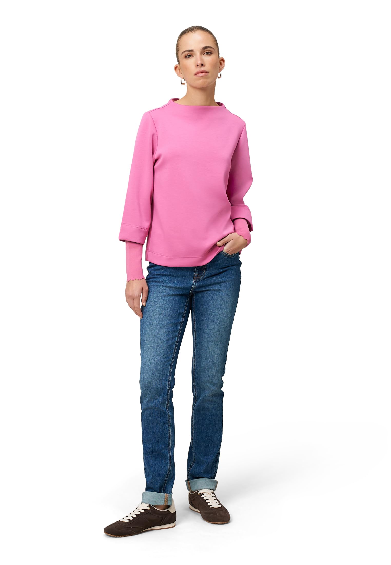 zero Sweatshirt weite Ärmel Damen Raspberry Gr. 38