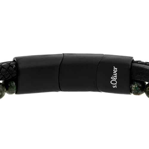 s.Oliver RED LABEL Beadsarmband Armband grün Edelstahl