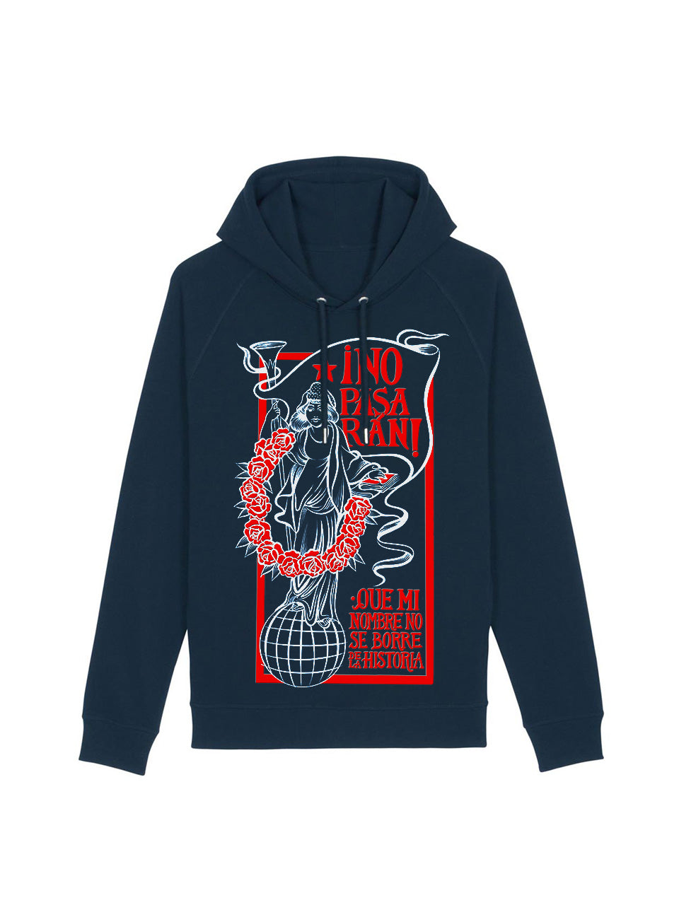 dna merch Las Trece Rosas Kapuzenpullover schwarz Gedenk-Print
