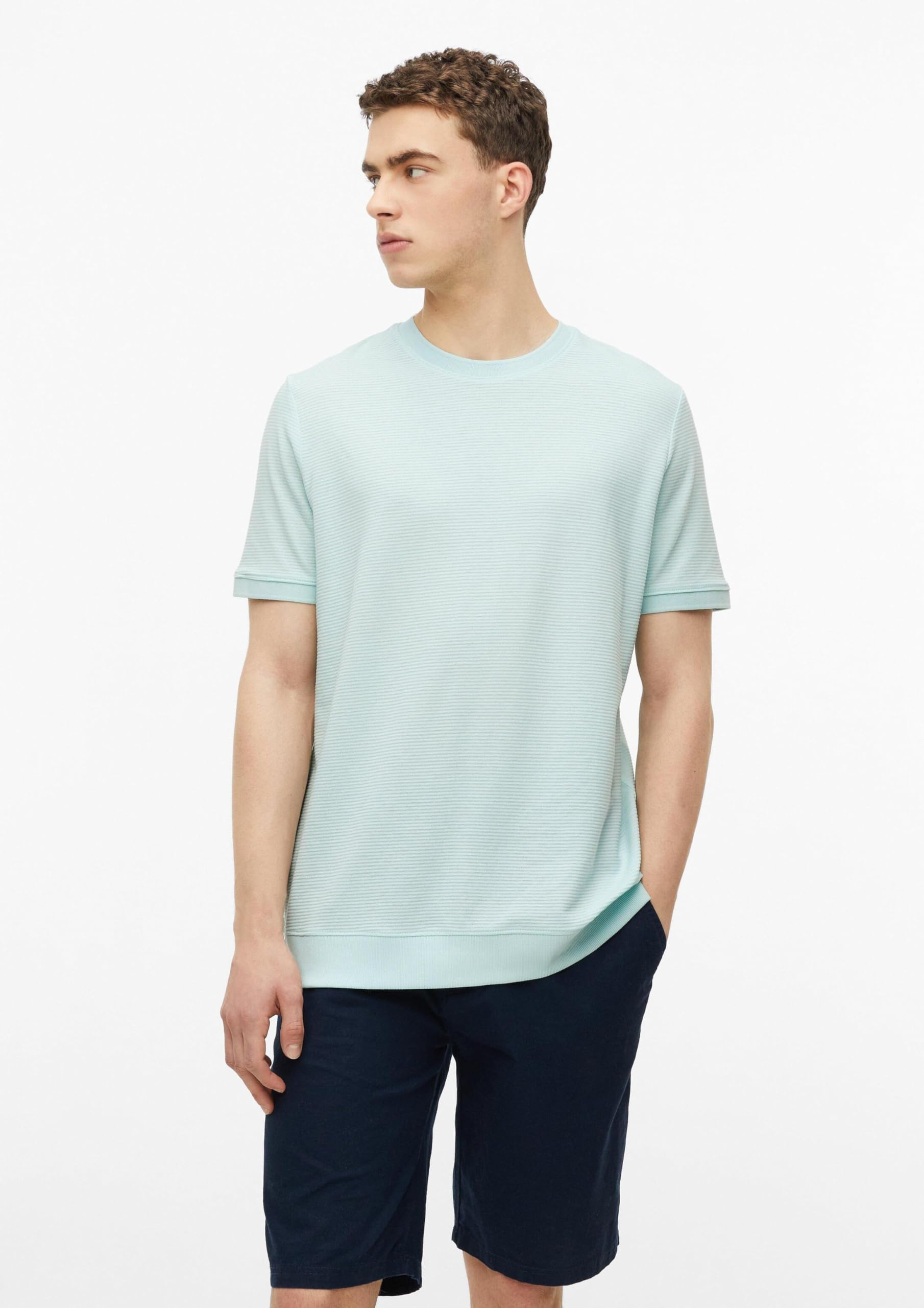 s.Oliver Junior T-Shirt Herren Helles Türkis Jacquard